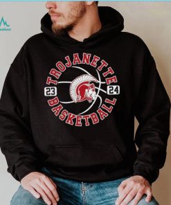 Trojanette basketball 23 24 logo shirt
