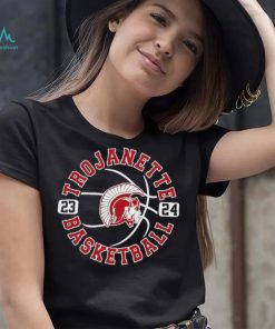 Trojanette basketball 23 24 logo shirt