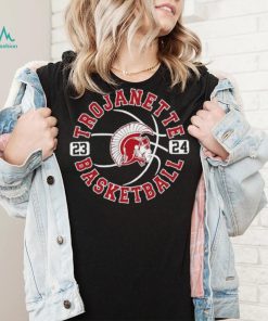 Trojanette basketball 23 24 logo shirt