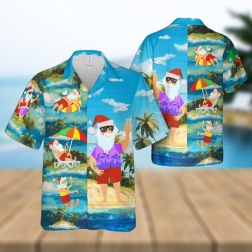 Tropical Santa Hawaiian Shirt