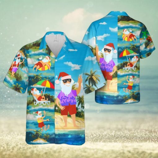 Tropical Santa Hawaiian Shirt