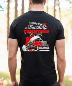 Trucker Christmas Merry Trucking Christmas Trucker T Shirt