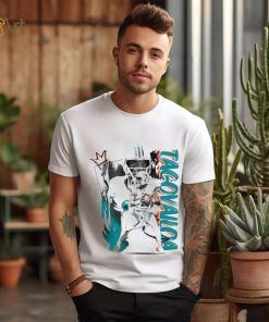 Tua Tagovailoa number 1 Miami Dolphins football player pose poster shirt