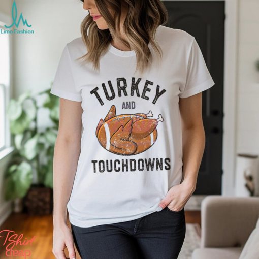 Turkey and Touchdowns Football Lover Shirt