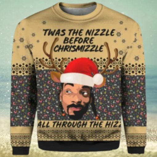 Twas The Nizzle Before Chrismizzle Ugly Christmas Sweater