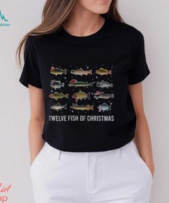 Twelve Fish Of Christmas Shirt