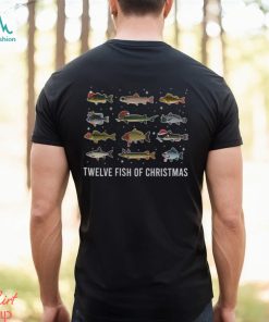Twelve Fish Of Christmas Shirt