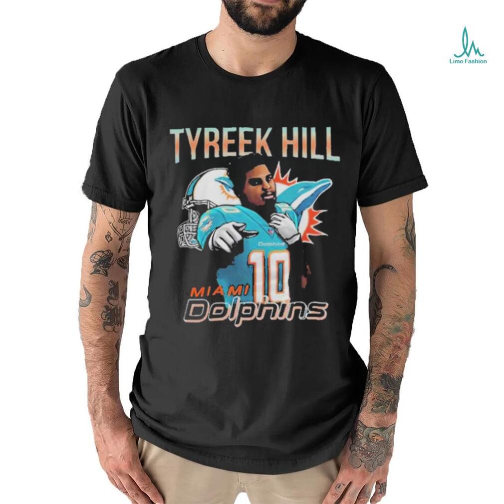 Tyreek Hill #10 Miami Dolphins Football Helmet Logo 2023 Shirt Tyreek Hill #10 Miami Dolphins Football Helmet Logo 2023 Shirt