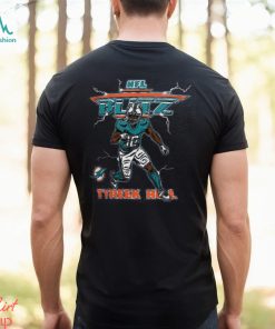 Tyreek Hill Gray Miami Dolphins NFL Blitz Tri Blend T Shirt