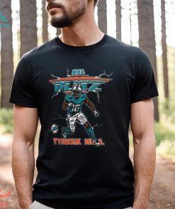 Tyreek Hill Gray Miami Dolphins NFL Blitz Tri Blend T Shirt