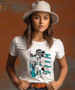 Tyreek Hill number 10 Miami Dolphins football player pose poster shirt