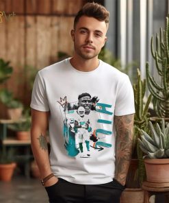 Tyreek Hill number 10 Miami Dolphins football player pose poster shirt