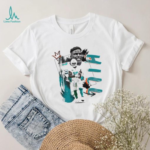 Tyreek Hill number 10 Miami Dolphins football player pose poster shirt