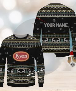 Tyson Foods Ugly Christmas Sweater2023 Xmas Gift Ideas For Fans Custom Name