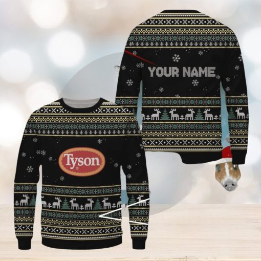 Tyson Foods Ugly Christmas Sweater2023 Xmas Gift Ideas For Fans Custom Name