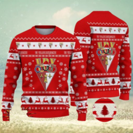 U.D. Vilafranquense 3D Ugly Christmas Sweater For Men And Women Sport Fans