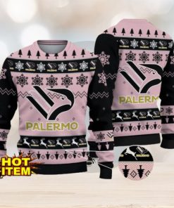 U.S. Città di Palermo Team Football Lega Serie A Ugly Christmas Sweater Christmas Gift