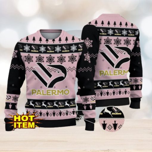 U.S. Città di Palermo Team Football Lega Serie A Ugly Christmas Sweater Christmas Gift