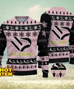 U.S. Città di Palermo Team Football Lega Serie A Ugly Christmas Sweater Christmas Gift