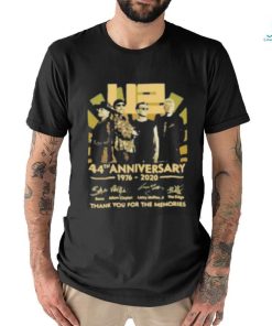 U2 44Th Anniversary 1976 2020 Thank You For The Memories Signatures Shirt