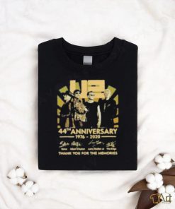 U2 44Th Anniversary 1976 2020 Thank You For The Memories Signatures Shirt