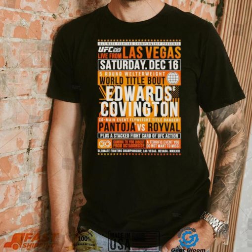 UFC 296 matchup shirt