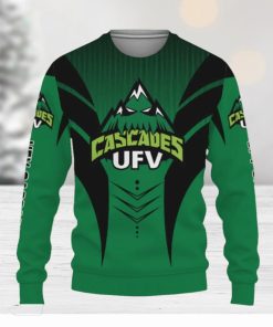 UFV Cascades Football American Day Sport Teams Champion Knitted Xmas Sweater Gift Holidays