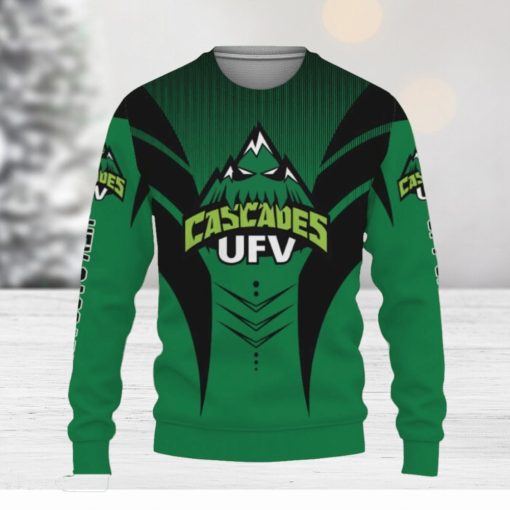 UFV Cascades Football American Day Sport Teams Champion Knitted Xmas Sweater Gift Holidays