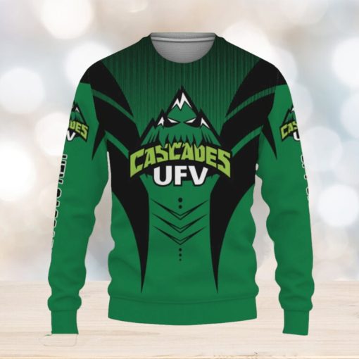 UFV Cascades Football American Day Sport Teams Champion Knitted Xmas Sweater Gift Holidays