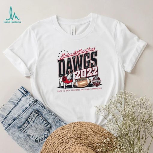UGA 2022 Football National Champions Dawgs Back To Back Perfect Season T Shirt