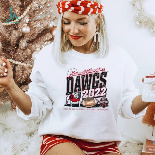 UGA 2022 Football National Champions Dawgs Back To Back Perfect Season T Shirt