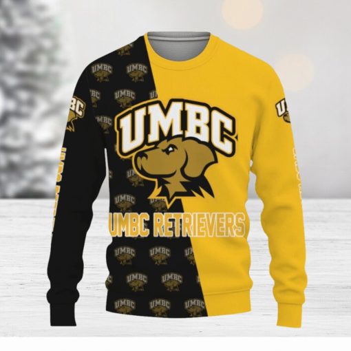 UMBC Retrievers Sports American Football Ugly Xmas Sweater AOP Gift Holidays