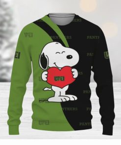 UPEI Panthers Snoopy Cute Heart American Sports Team Ugly Xmas Sweater Gift Holidays