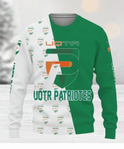 UQTR Patriotes Sports American Football Knitted Xmas Sweater Gift Holidays