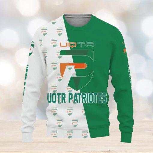 UQTR Patriotes Sports American Football Knitted Xmas Sweater Gift Holidays