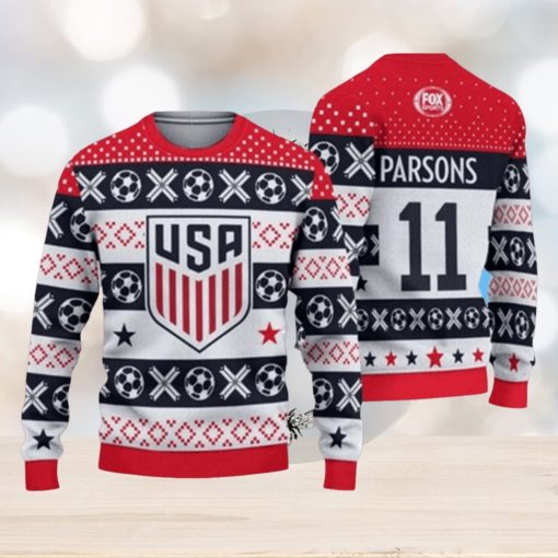 USA Soccer Ugly Christmas 3D Sweater