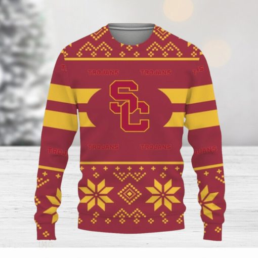 USC Trojans Custom New Uniforms For Fan Gear Knitted Christmas Sweater Gift Holidays