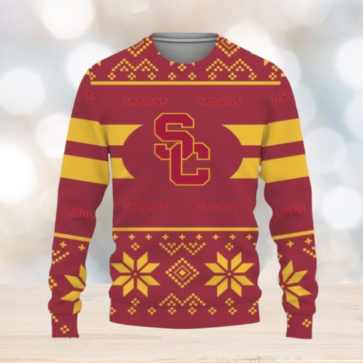 USC Trojans Custom New Uniforms For Fan Gear Knitted Christmas Sweater Gift Holidays