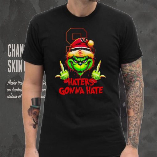 USC Trojans Grinch middle finger haters gonna hate shirt