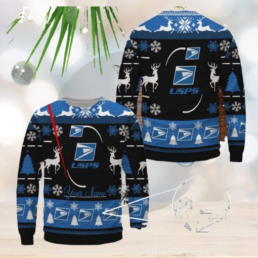 USPS Ugly Sweater Uniform Sweater Custom Name