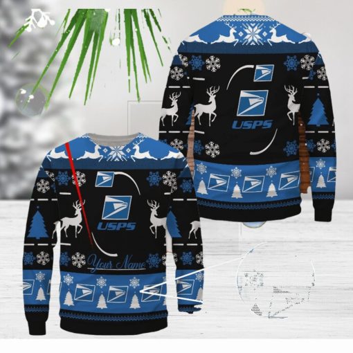 USPS Ugly Sweater Uniform Sweater Custom Name