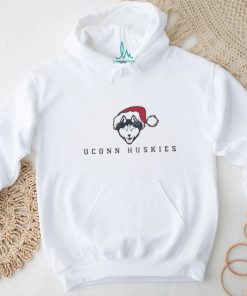Uconn huskies logo with santa hat shirt