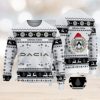 Santa Claus Checkered Print Casual Crew Neck Christmas Ugly Sweater