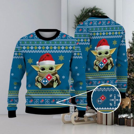 Ugly Christmas Sweater Domino’s Pizza Baby Yoda 3D For Men Women