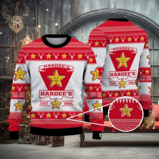 Ugly Christmas Sweater Hardee’s 3D For Men Women