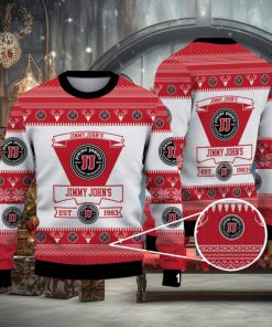 Ugly Christmas Sweater Jimmy John’s 3D For Men Women