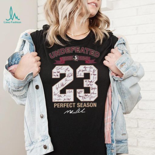 Undefeated 2023 13 0 23 perfect season signatures T shirt