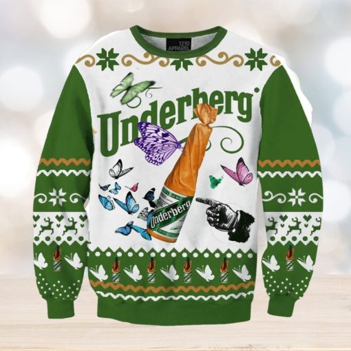 Underberg Natural Herb Bitters Ugly Christmas Sweater, Gift for Christmas Holiday