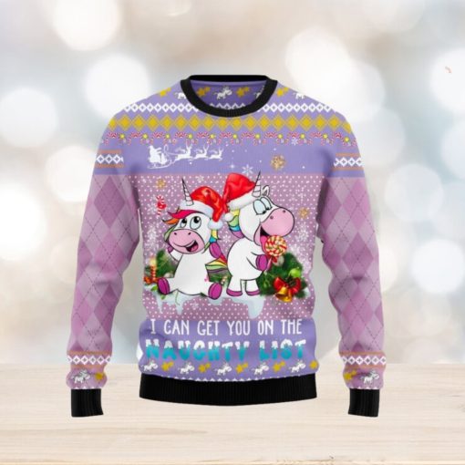 Unicorn Naughty Ugly Christmas Sweater New For Men And Women Gift Holidays Christmas