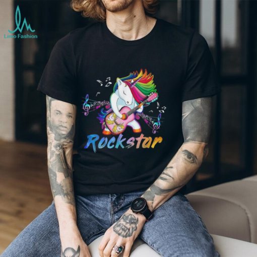 Unicorn Rock star Guitar Rockin’ music singer Tshirt